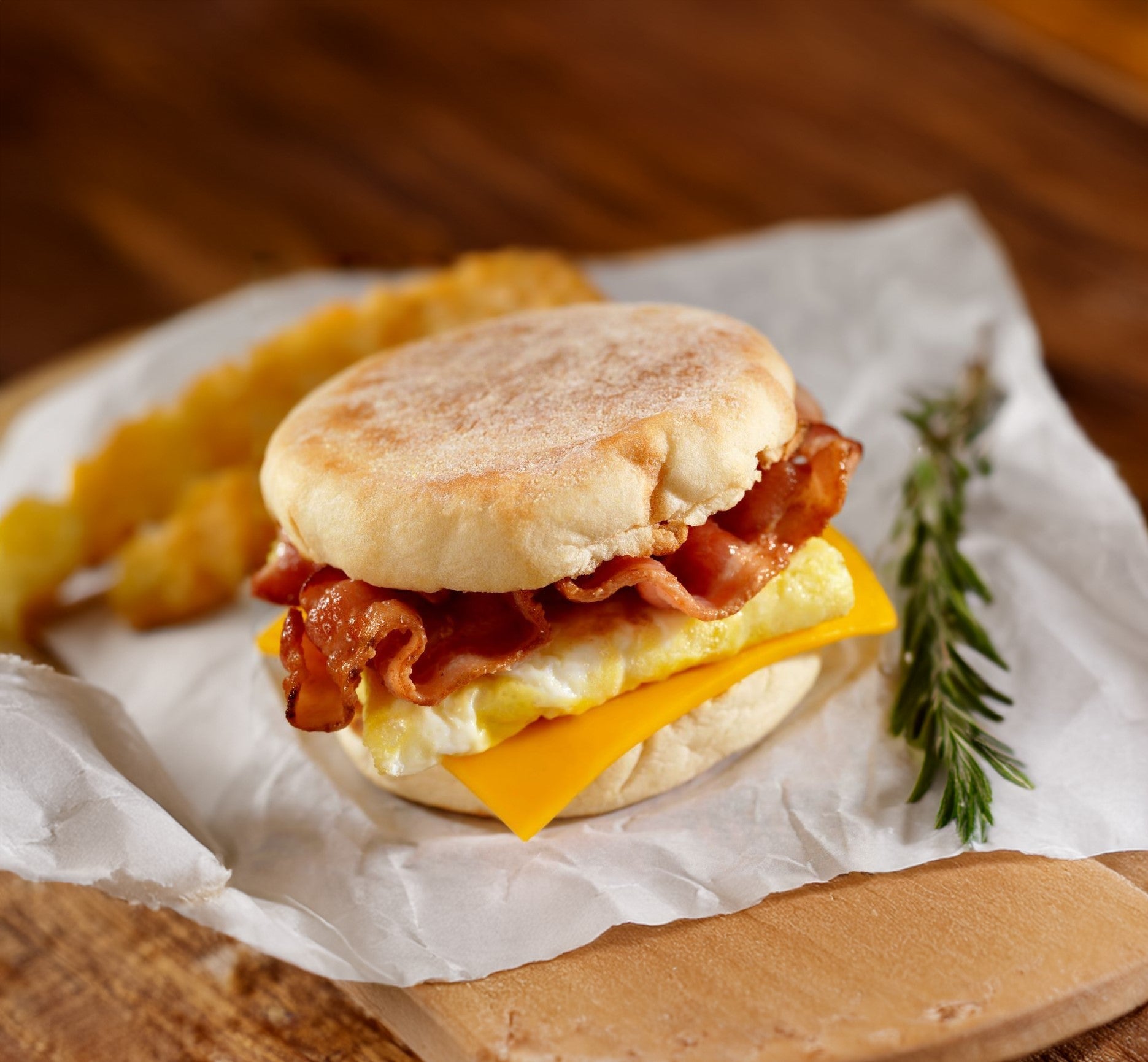 Bacon, Egg and Cheese English Muffin