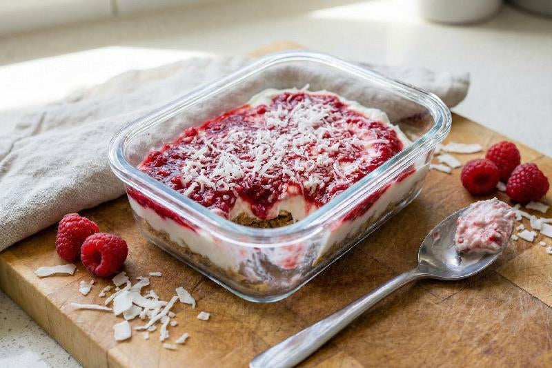 Overnight Vanilla Raspberry Weetbix