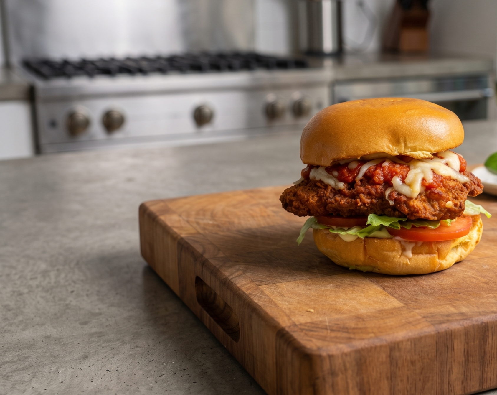 Chicken Parmi Burger