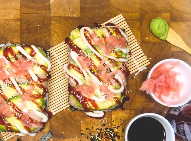 Tuna & Avocado Sushi Slice 