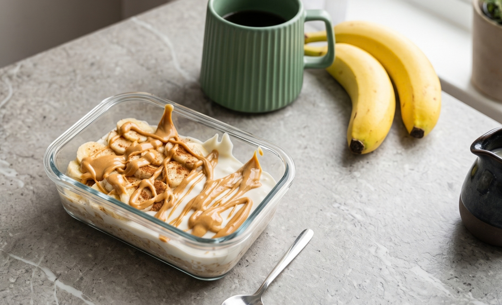 Banana & Peanut Butter Overnight Weetbix