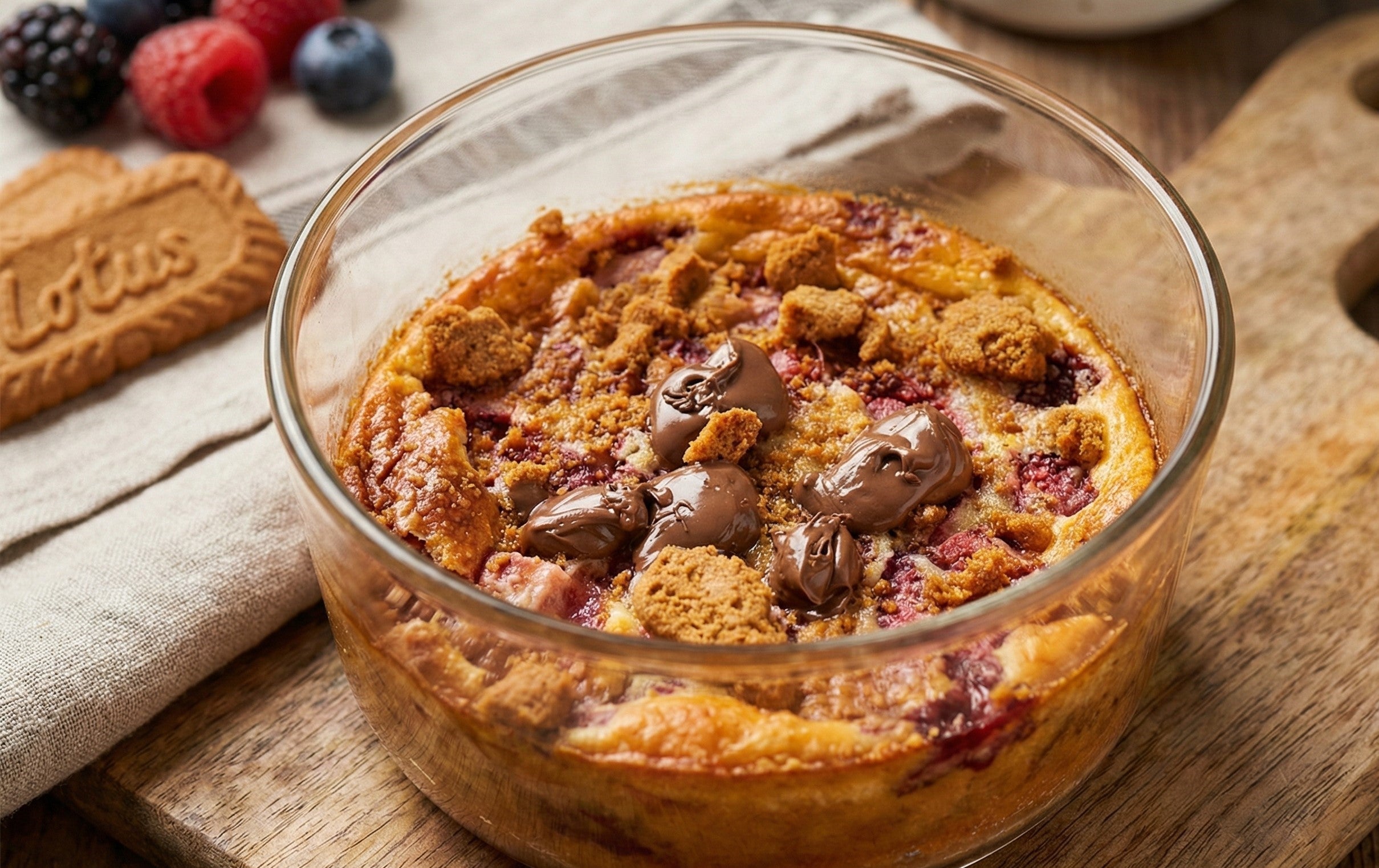 Nutella & Biscoff Protein Pancake Bowl