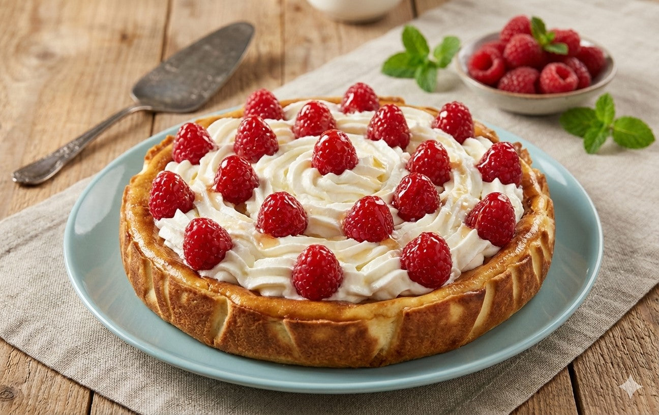 Vanilla Blueberry Protein Cheesecake