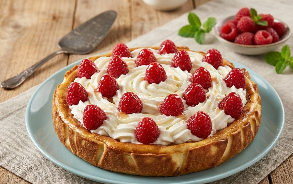 Vanilla Blueberry Protein Cheesecake