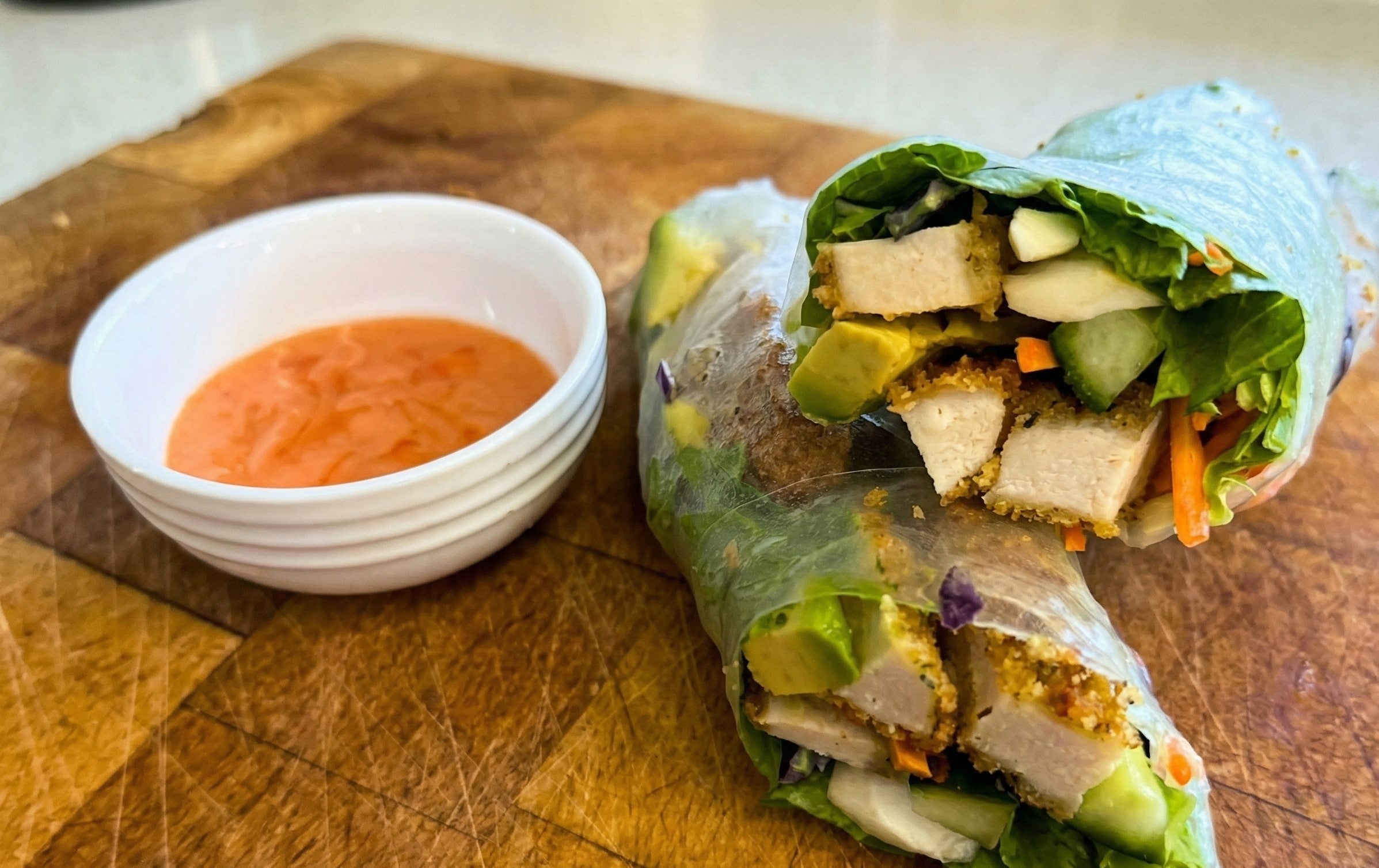 Crispy Chicken Rice Paper Roll