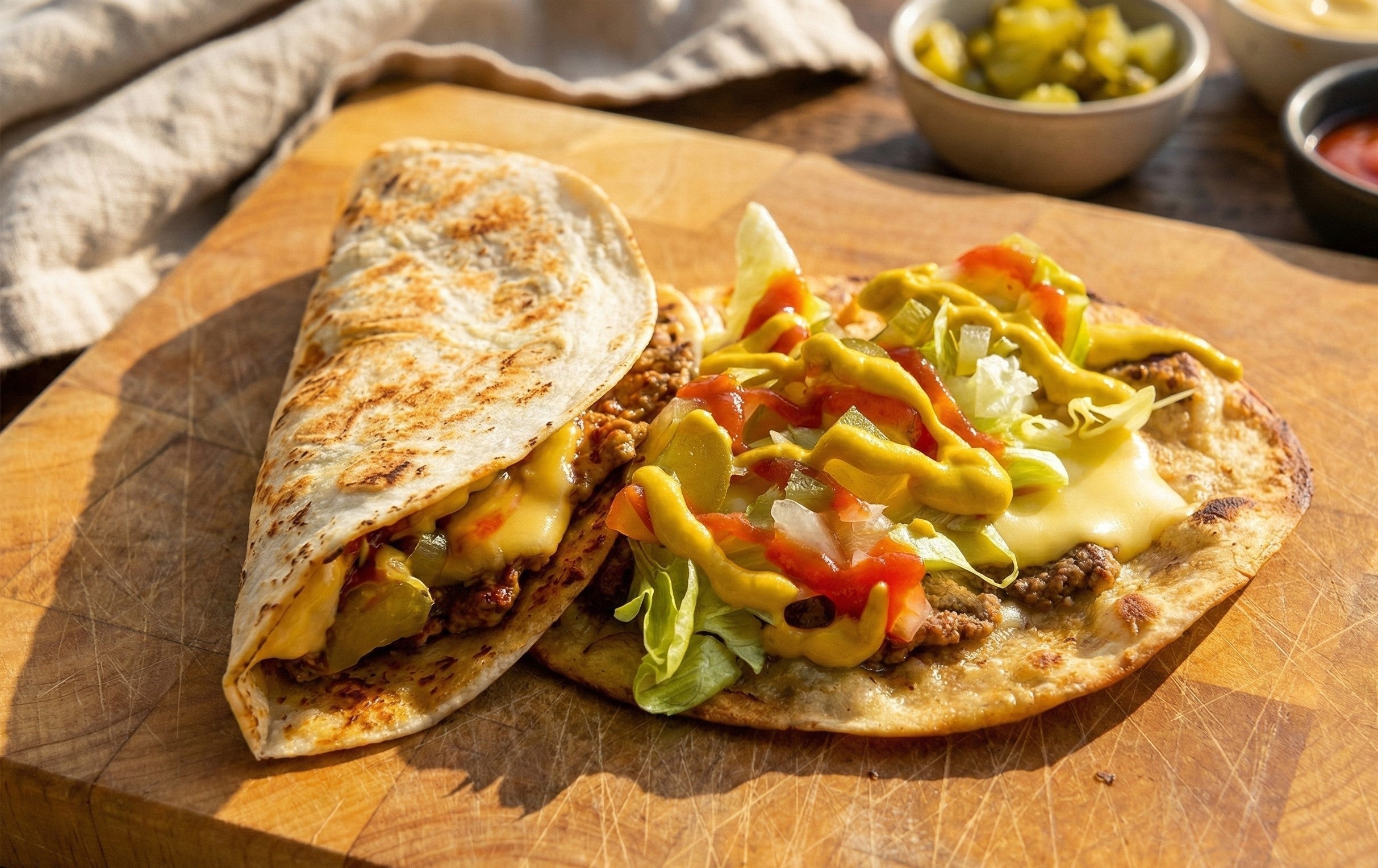 Mini Cheeseburger Tacos