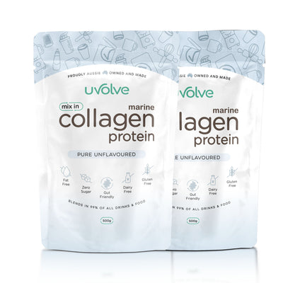 Twin Pack | Mix-in Marine Collagen Protein - 1kg By Uvolve