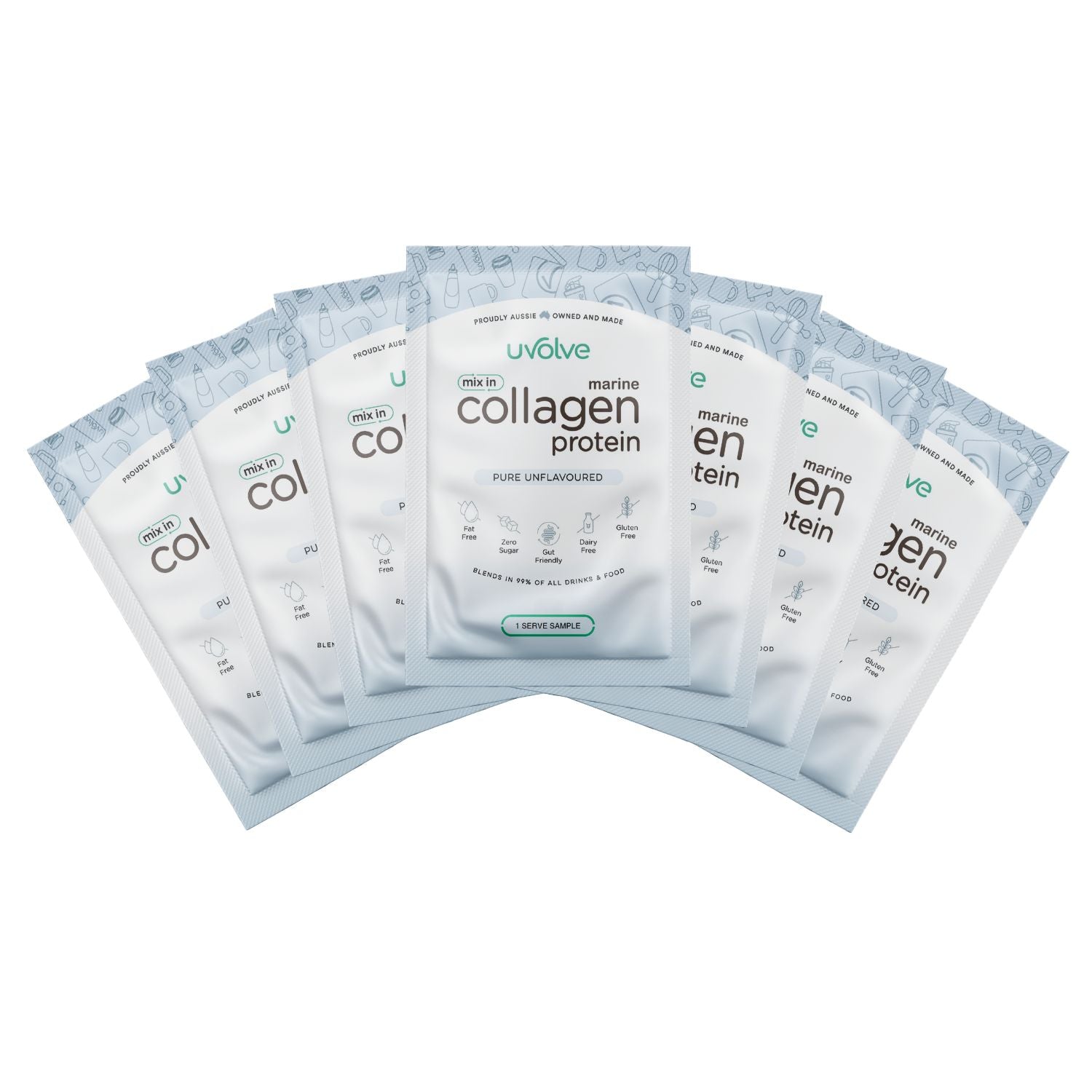 GrabNgo Marine Collagen Sachets - 7pk & 14pk by Uvolve
