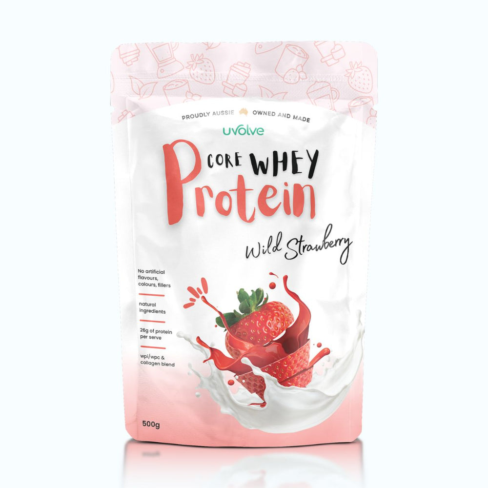 Core Whey Protein | Wild Strawberry - 500g by Uvolve