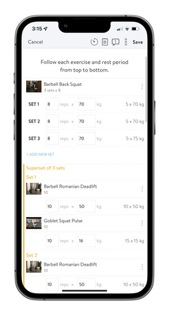 Personalised Training