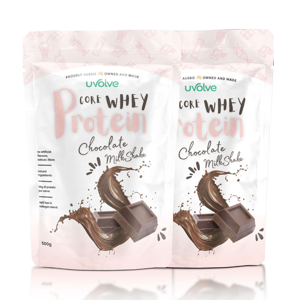 Twin Pack | Core Whey - Chocolate Milkshake | 1kg By Uvolve